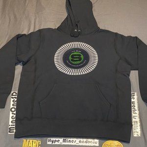 NWT Supreme Chenille Applique Hooded Sweatshirt - Black